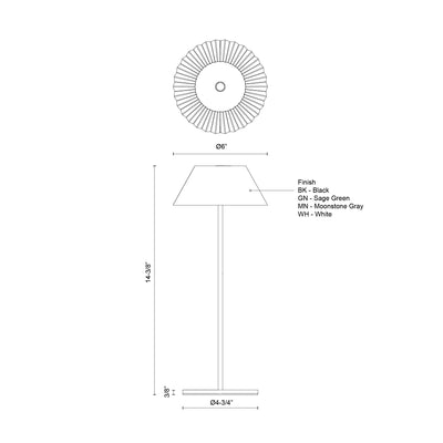 Zola 14-in Steel Table Lamp