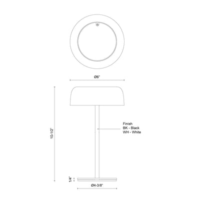 Brilla 11-in Steel Table Lamp