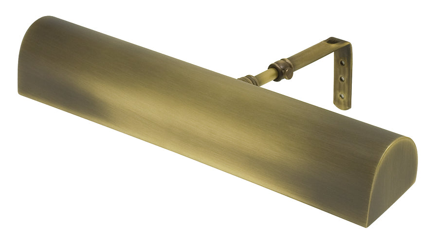 14-inch Classic Traditional Antique Brass LED Plug-In Picture Light