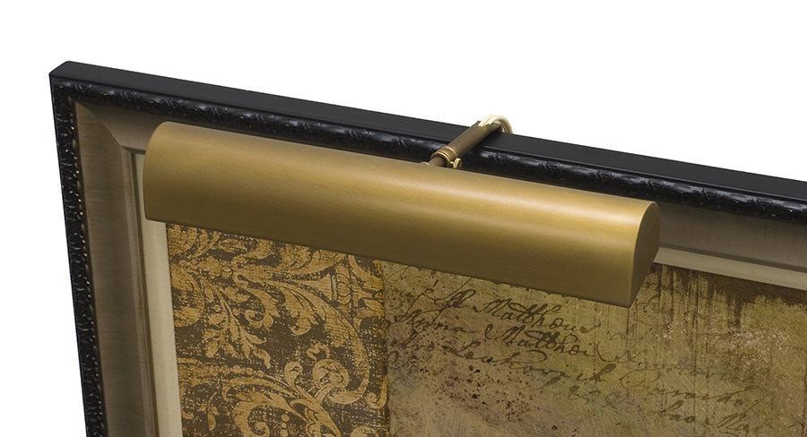 14-inch Classic Traditional Weathered Brass LED Plug-In Picture Light