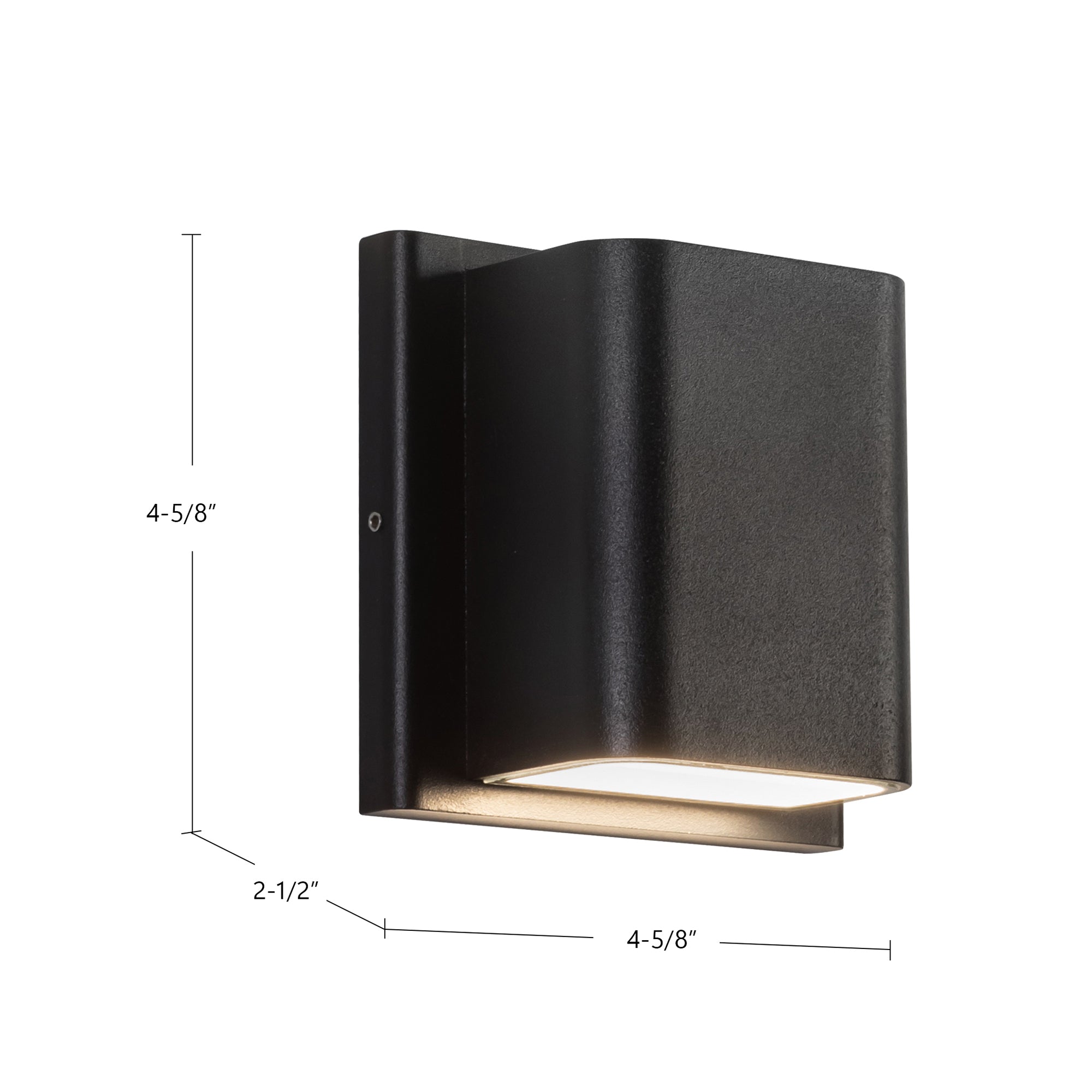 Tolan 4-in Aluminum Outdoor Wall Light