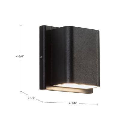 Tolan 4-in Aluminum Outdoor Wall Light