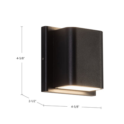 Tolan 4-in Aluminum Wall Light