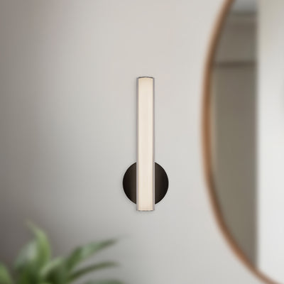 Tole 14-in Aluminum Steel Acrylic Wall Sconce