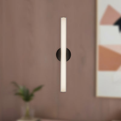 Tole 24-in Aluminum Steel Acrylic Wall Sconce