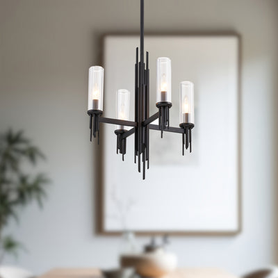 Torres 18-in Steel Chandelier