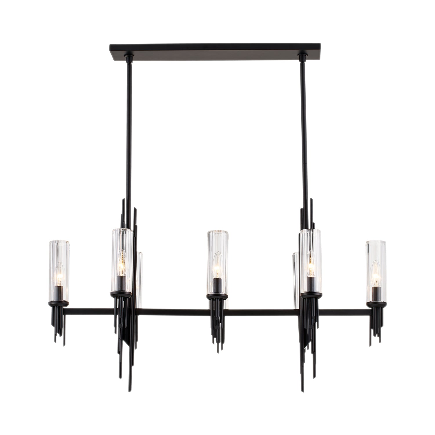 Torres 38-in Steel Linear Pendant