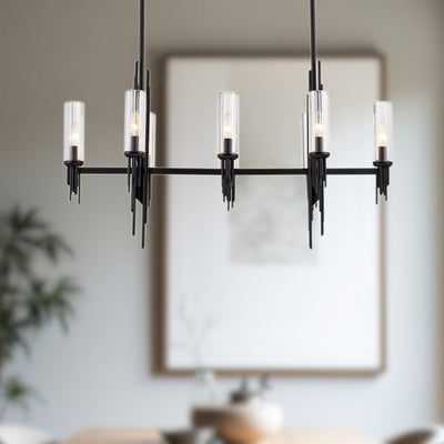 Torres 38-in Steel Linear Pendant