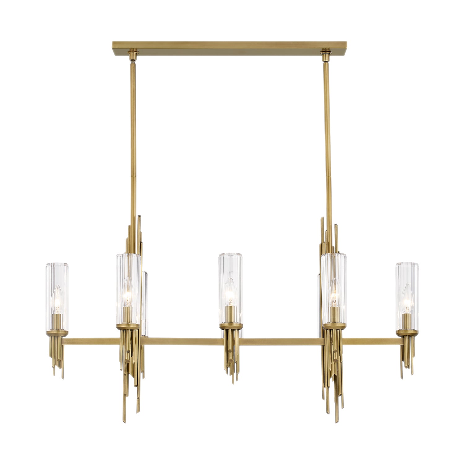 Torres 38-in Steel Linear Pendant