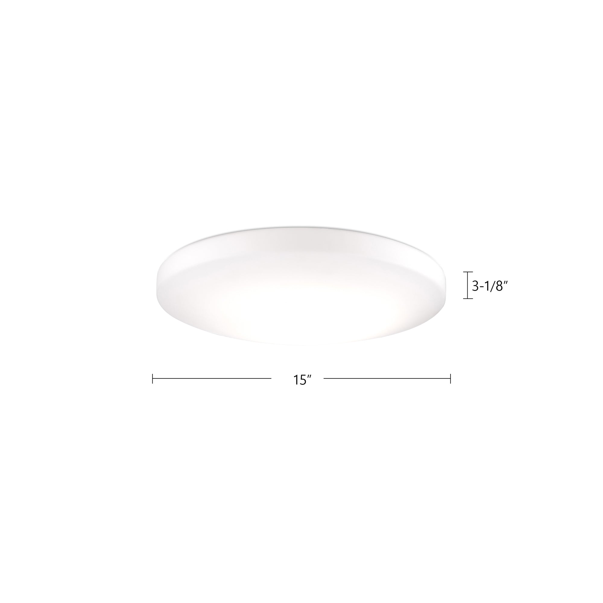 Trafalgar 15-in Steel Flush Mount