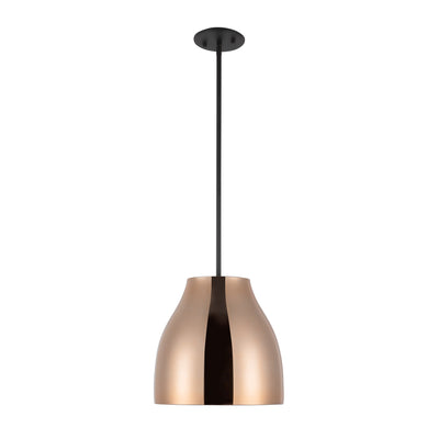 Trinity 12-in Chrome Glass Shade LED Pendant