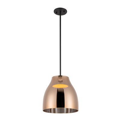 Trinity 12-in Chrome Glass Shade LED Pendant
