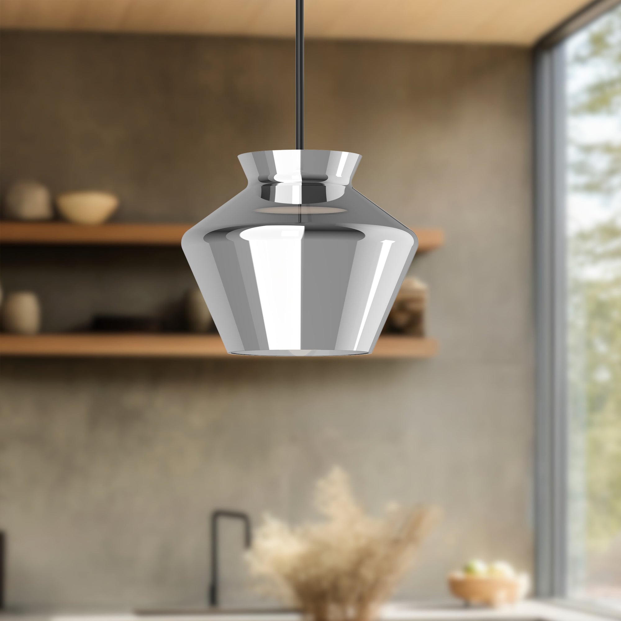 Trinity 13-in Aluminum Pendant