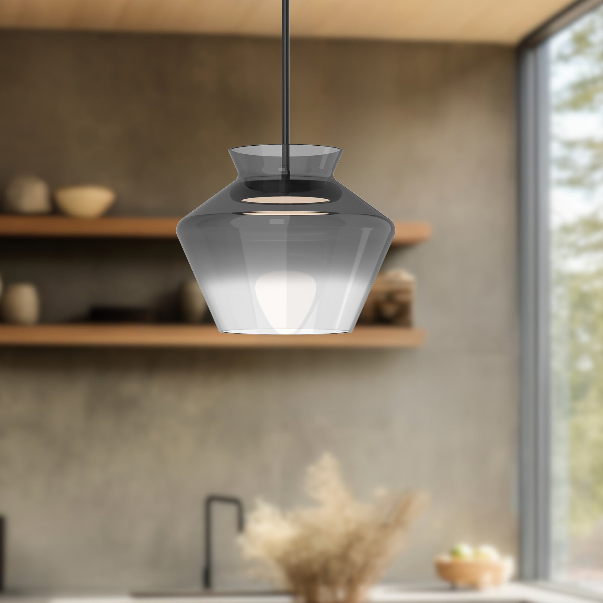 Trinity 13-in Aluminum Pendant