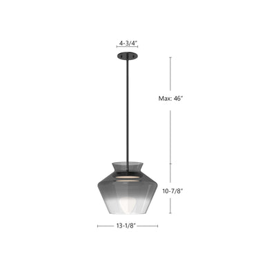 Trinity 13-in Aluminum Pendant