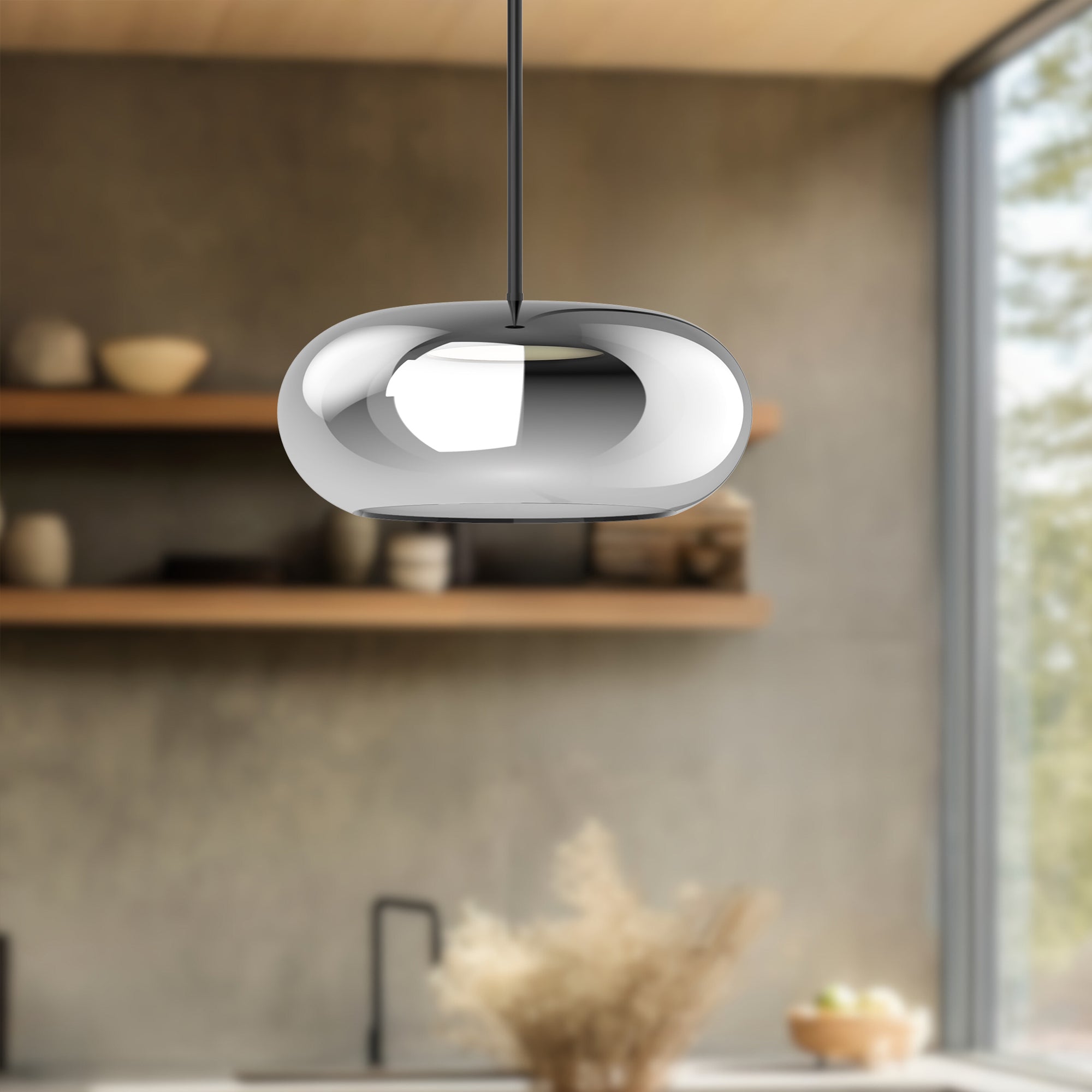 Trinity 14-in Aluminum Pendant