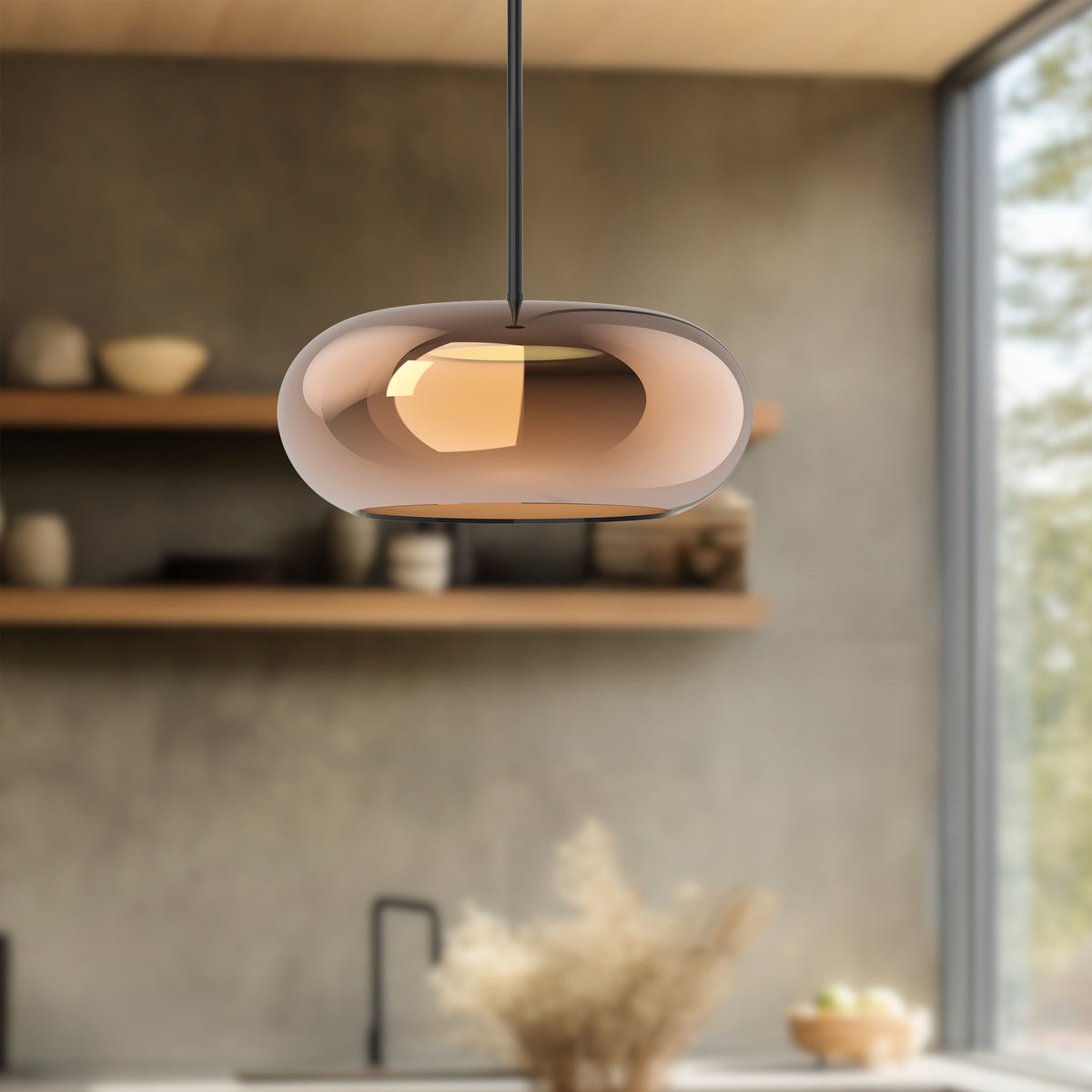 Trinity 14-in Aluminum Pendant
