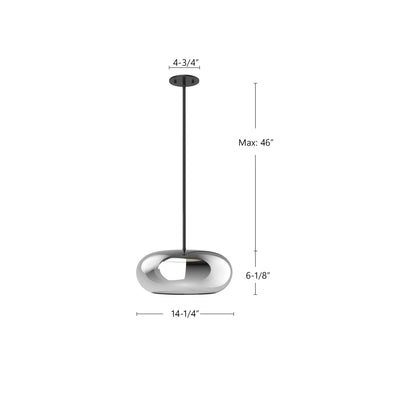 Trinity 14-in Aluminum Pendant