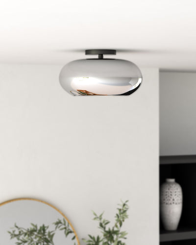 Trinity 14-in Aluminum Semi-Flush Mount