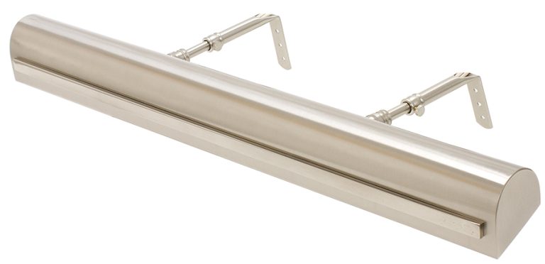 24-inch Classic Traditional Satin Nickel Polished Nickel Strap Plug-In Picture Light