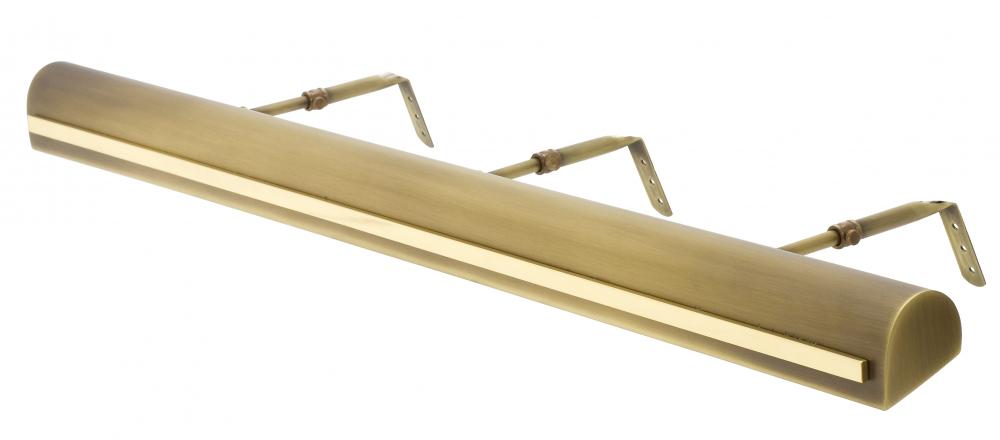 36-inch Classic Traditional Antique Brass Polished Brass Strap Plug-In Picture Light
