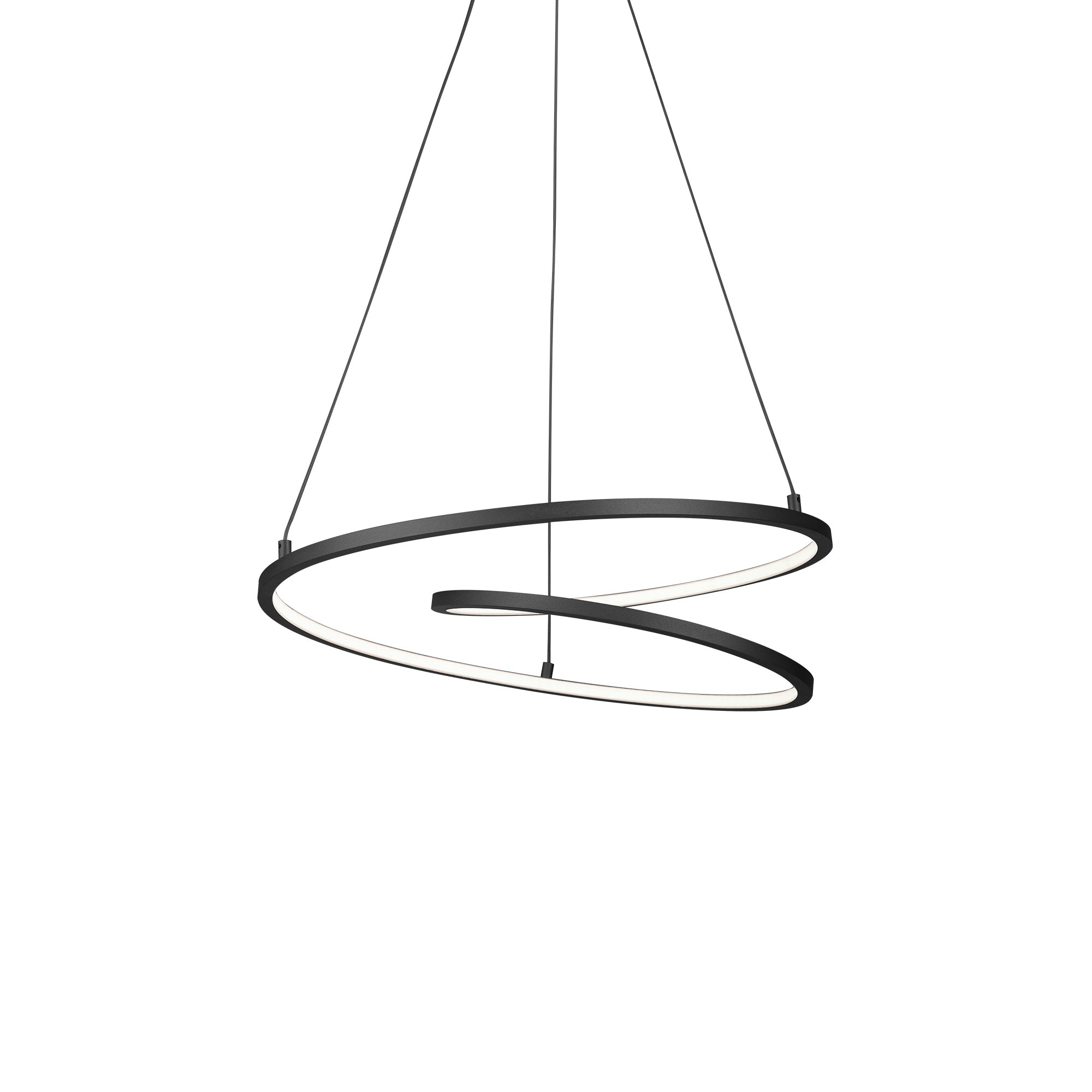 Twist 19-in Aluminum Pendant