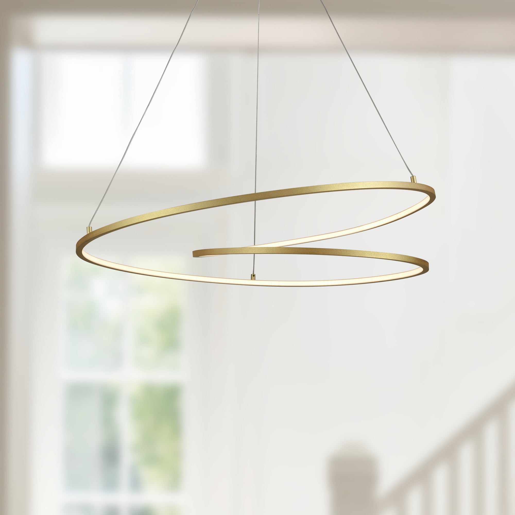 Twist 32-in Aluminum Pendant