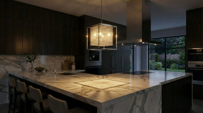 Cube 5 Light Chrome Chandelier