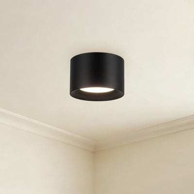Uma 6-in Steel Semi-Flush Mount