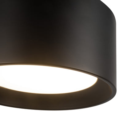 Uma 7-in Steel LED Semi-Flush Mount