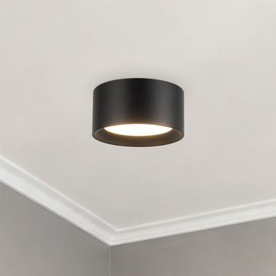 Uma 7-in Steel LED Semi-Flush Mount