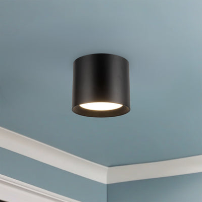 Uma 7-in Steel Semi-Flush Mount