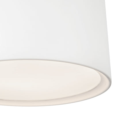 Uma 15-in Steel Semi-Flush Mount