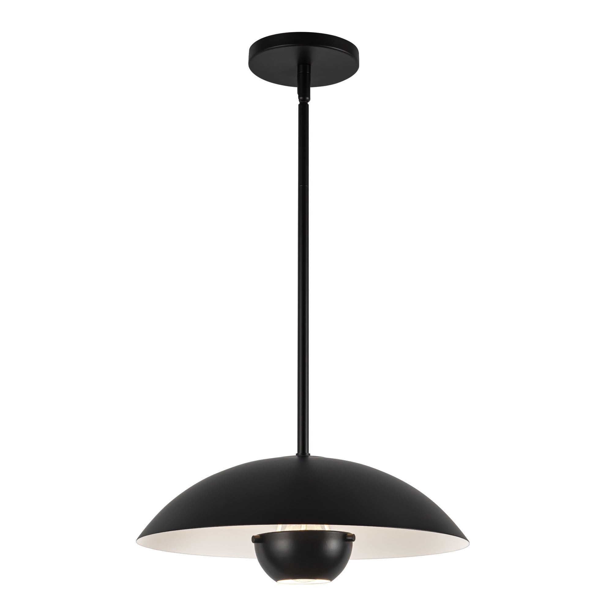 Umbra 14-in Pendant with Black Diffuser