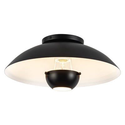 Umbra 14-in Steel Semi-Flush Mount