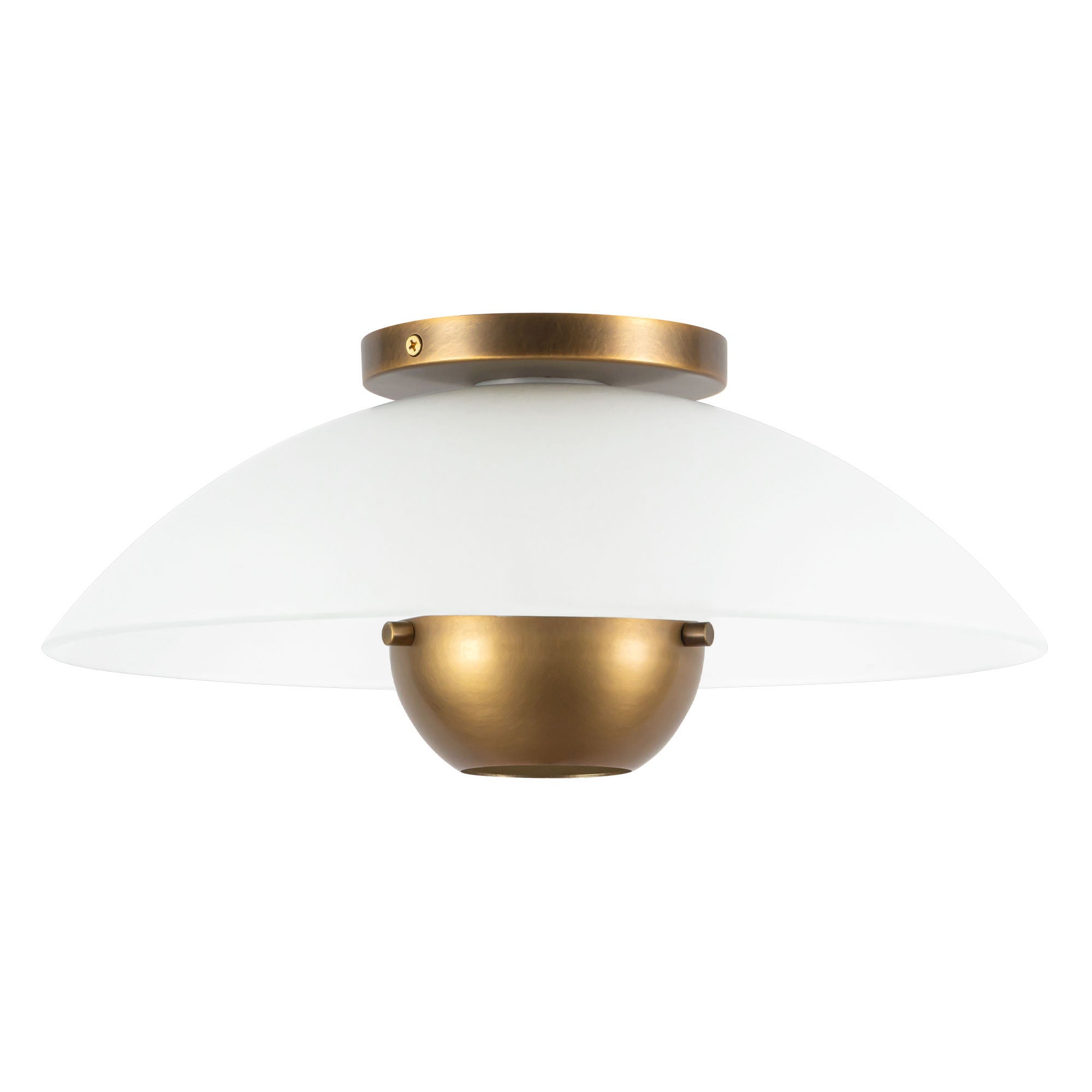 Umbra 14-in Steel Semi-Flush Mount