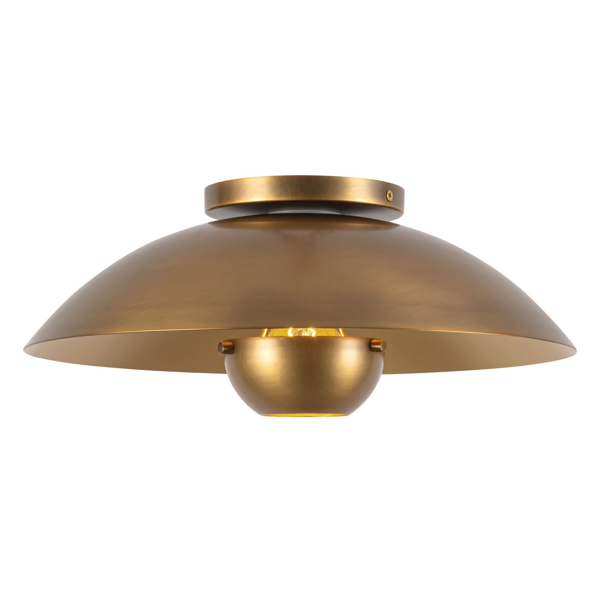 Umbra 14-in Steel Semi-Flush Mount