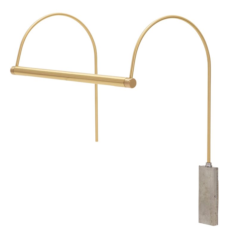 15-inch Ultra Slim-Line Satin Brass Plug-In Picture Light