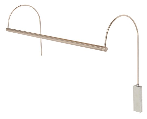 28-inch Ultra Slim-Line Satin Nickel Plug-In Picture Light