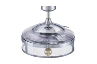 Classic 48 Inch 3 Light Chrome Fan with Retractable Blades