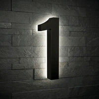 5 inch backlit house numbers - 5000k ABS Polymer - Waterproof