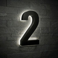 5 inch backlit house numbers - 5000k ABS Polymer - Waterproof