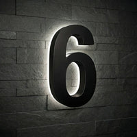 5 inch backlit house numbers - 5000k ABS Polymer - Waterproof