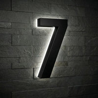 5 inch backlit house numbers - 5000k ABS Polymer - Waterproof