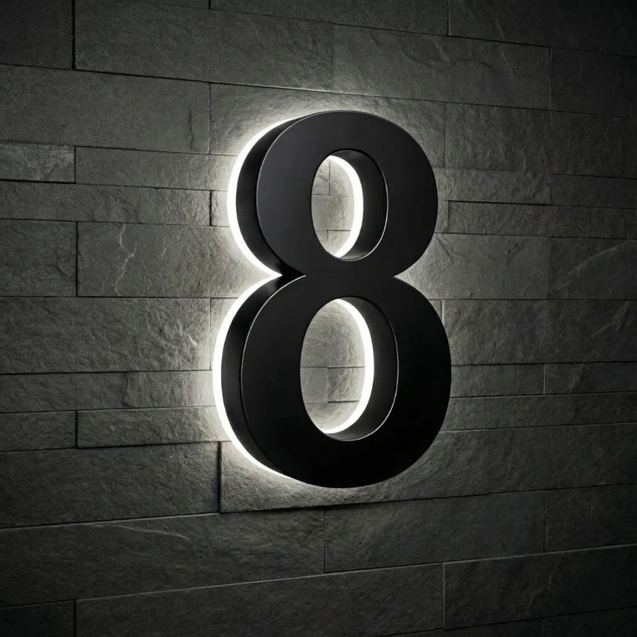 Lighted House Numbers - 5000K Illuminated
