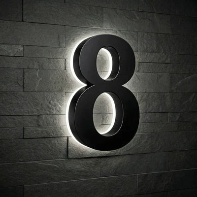Lighted House Numbers - 5000K Illuminated