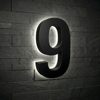 5 inch backlit house numbers - 5000k ABS Polymer - Waterproof