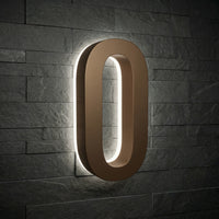 5 inch backlit house numbers - 5000k ABS Polymer - Waterproof
