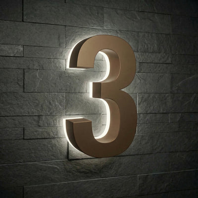 Lighted House Numbers - 5000K Illuminated