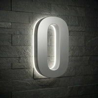 5 inch backlit house numbers - 5000k ABS Polymer - Waterproof